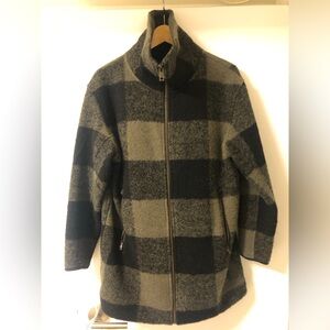 Roots Fall Buffalo Plaid Wool Coat